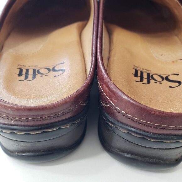 Sofft Women's Brown Leather Clogs / Mules, Size 8 M - Picture 6 of 8